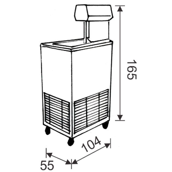 PS-5 TRIFÁSICO - Máquina Conjugada para produção de 25 litros/h de soverte ou 200 picolés/hora