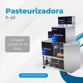 P-40 TRIFÁSICO - Pasteurizadora semi-automática com dois bojos independentes de 40 litros