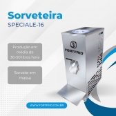 SPECIALE-16 BIFÁSICO - Máquina produtora de sorvete em massa de até 30 litros/h a 50 litros/h