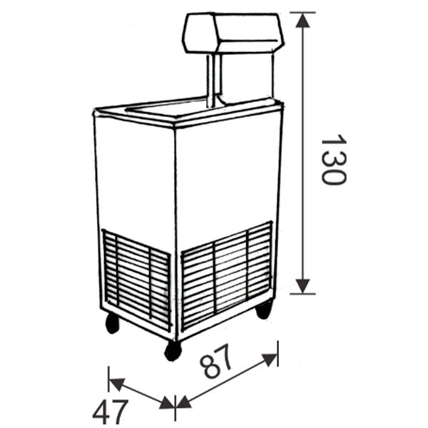 PS-2 - Máquina Conjugada para produção de 10 litros/h de soverte ou 88-96 picolés/hora