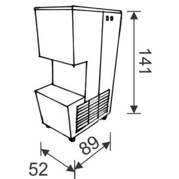 V-16 ou V-16 AÇAÍ TRIFÁSICO - Máquina produtora de sorvete em massa de até 30 litros/h a 50 litros/h