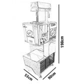 V-16 ou V-16 AÇAÍ TRIFÁSICO - Máquina produtora de sorvete em massa de até 30 litros/h a 50 litros/h